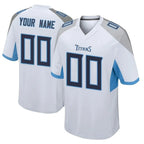 Custom T.Titans White Home Game Any Name & Numbers Gdoa Stitched Jerseys
