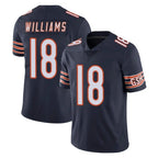 C.Bears #18 Caleb Williams Player Navy Vapor Untouchable Limited Home Game Gdoa Stitched Jerseys
