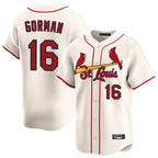 St. Louis Cardinals #16 Nolan Gorman Player Cream Home Limited Fdoa Stitched Jerseys
