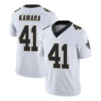 NO.Saints #41 Alvin Kamara Player White Limited Vapor Untouchable Home Game Gdoa Stitched Jerseys