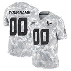 Custom H.Texans Arctic Camo Salute To Service Limited Game Any Name & Numbers Gdoa Stitched Jerseys