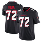 H.Texans #72 Tommy Togiai Player Navy Limited Alternate Vapor F.U.S.E. Home Game Gdoa Stitched Jerseys