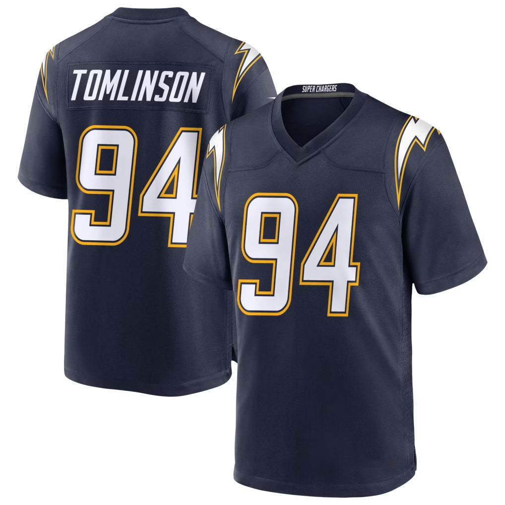 LA.Chargers #94 Dalvin Tomlinson Player Navy Alternate Home Game Gdoa Stitched Jerseys