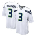 S.Seahawks #3 Nick Emmanwori Player White Home Game Gdoa Stitched Jerseys