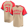 D.Tigers #31 Riley Greene Player Cream Limited American League All-Star Game Gdoa Stitched Jerseys