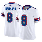 B.Bills #8 Terrel Bernard Player White Vapor F.U.S.E. Jersey Limited Home Game Gdoa Stitched Jerseys