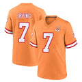 TB.Buccaneers #7 Bucky Irving Player Orange Throwback Home Game Gdoa Stitched Jerseys