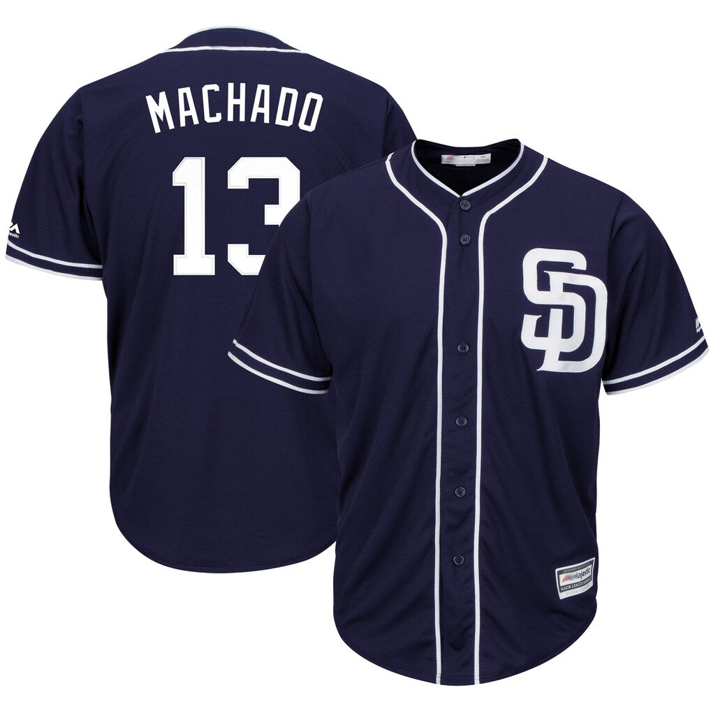 S.Diego Padres #13 Manny Machado Player Navy Cool Base Game Fdoa Stitched Jerseys