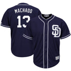 S.Diego Padres #13 Manny Machado Player Navy Cool Base Game Fdoa Stitched Jerseys