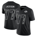 LA.Rams #77 Alaric Jackson Player Black Limited 2026 Salute to Service Home Game Gdoa Stitched Jerseys