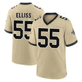 NO.Saints #55 Kaden Elliss Player Gold Home Game Gdoa Stitched Jerseys