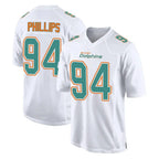 M.Dolphins #94 Jordan Phillips Player White Fashion Home Game Gdoa Stitched Jerseys
