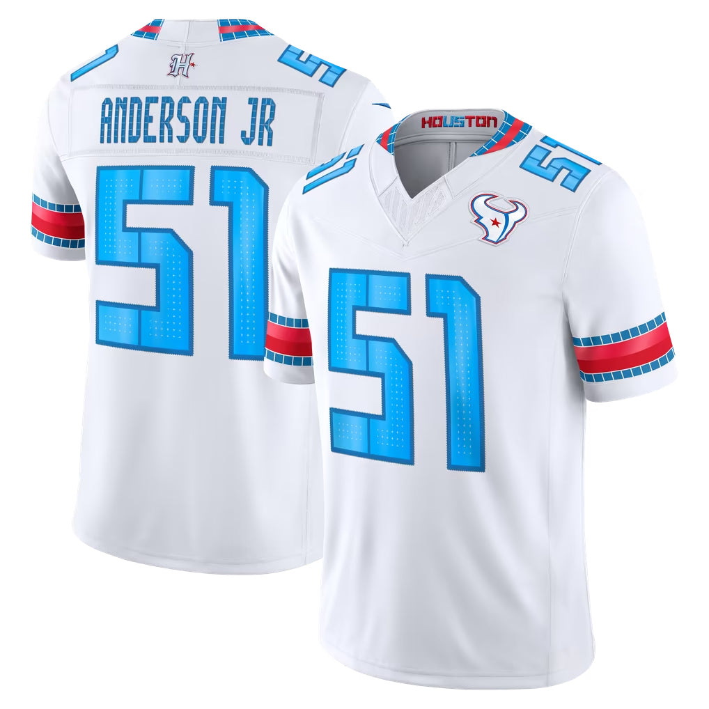 H.Texans #51 Will Anderson Jr. Player Whtie 2026 Rivalries Vapor Limited Home Game Gdoa Stitched jerseys