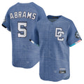 W.Nationals #5 CJ Abrams Player Blue City Connect Limited Fdoa Stitched Jerseys
