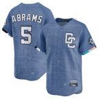 W.Nationals #5 CJ Abrams Player Blue City Connect Limited Fdoa Stitched Jerseys