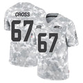 S.Seahawks #67 Charles Cross Player Arctic Camo Limited Salute To Service Home Game Gdoa Stitched Jerseys