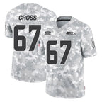 S.Seahawks #67 Charles Cross Player Arctic Camo Limited Salute To Service Home Game Gdoa Stitched Jerseys