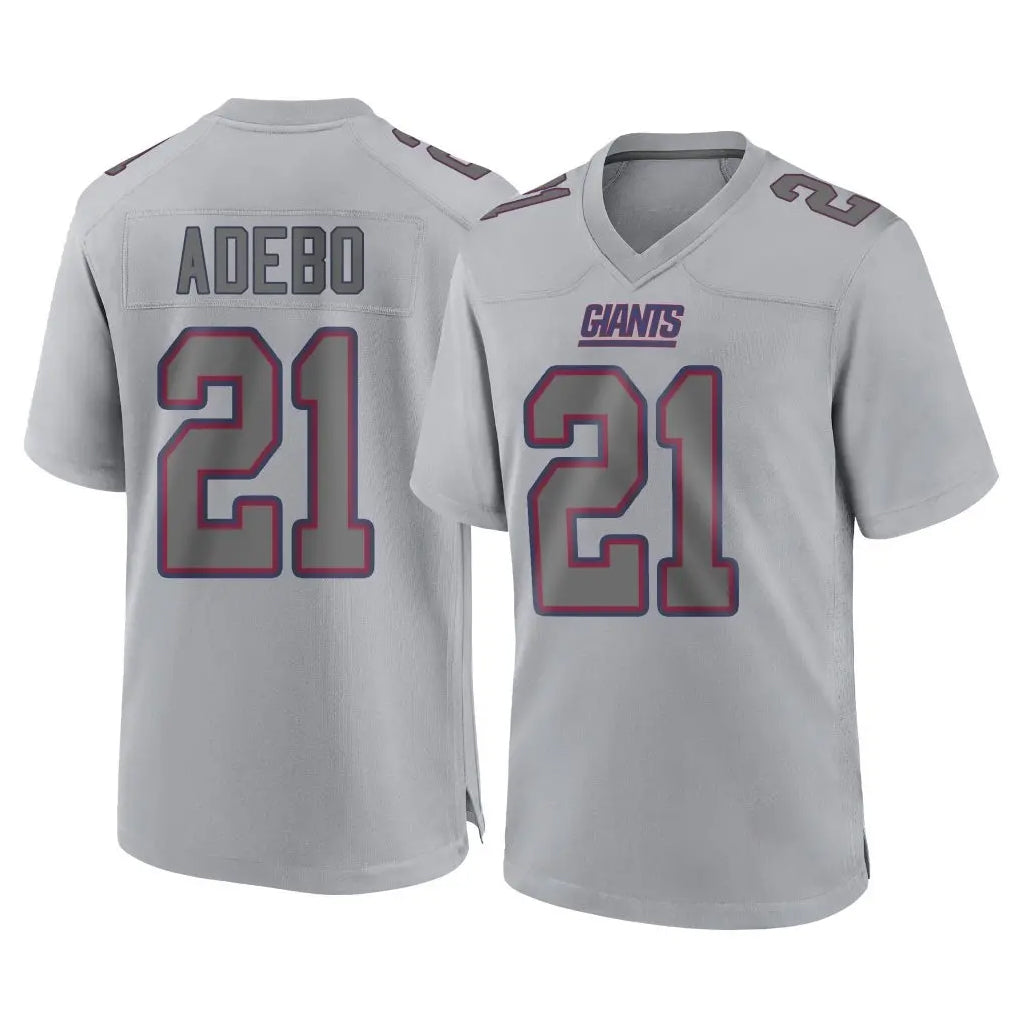 NY.Giants #21 Paulson Adebo Player Gray Atmosphere Fashion Limited Game Gdoa Stitched Jerseys
