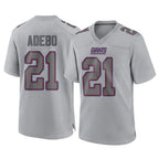 NY.Giants #21 Paulson Adebo Player Gray Atmosphere Fashion Limited Game Gdoa Stitched Jerseys