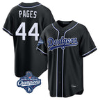LA.Dodgers #44 Andy Pages Player Black World Series Meet Carbon Limited Home Fdoa Stitched Jerseys