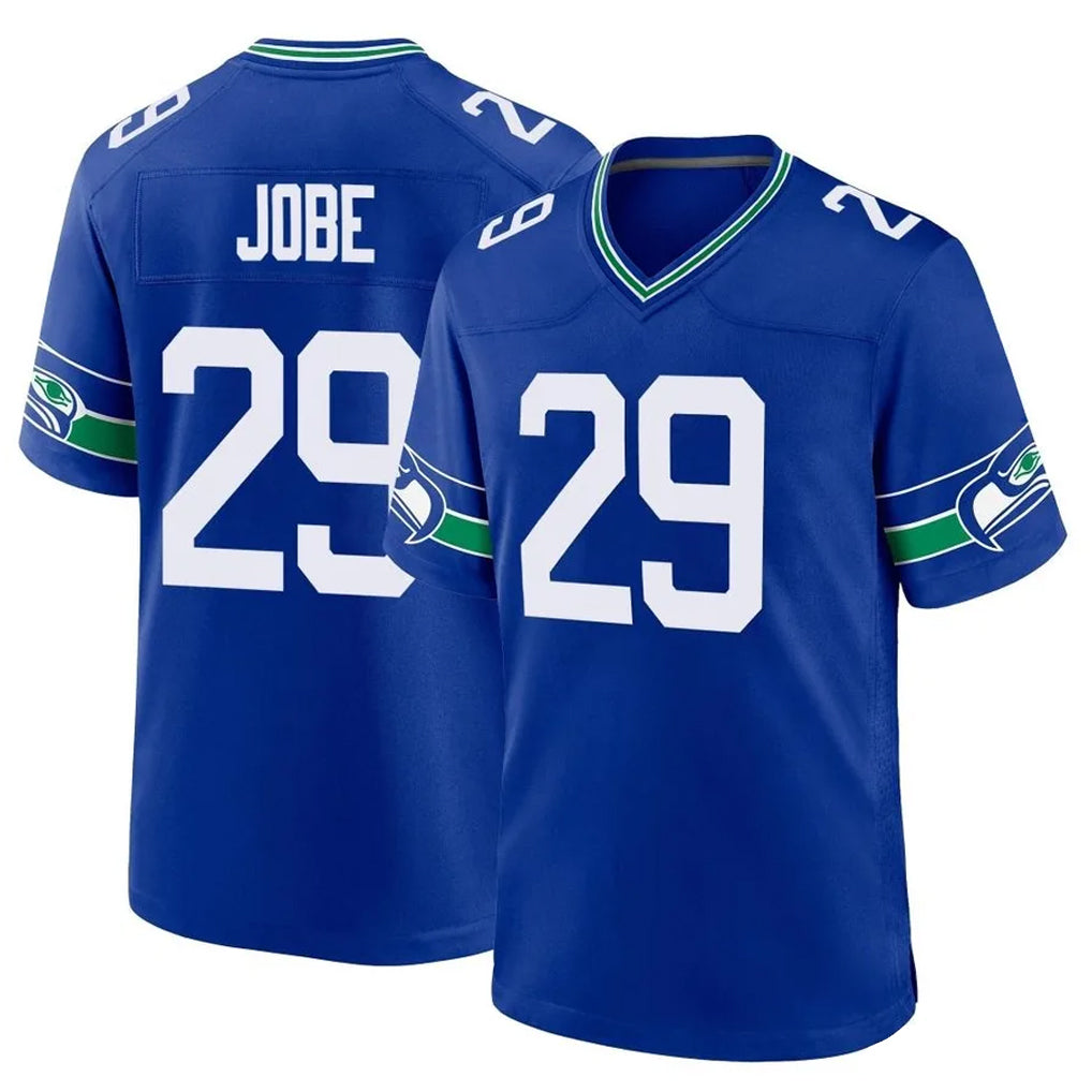 S.Seahawks #29 Josh Jobe Player Royal Throwback Home Game Gdoa Stitched Jerseys