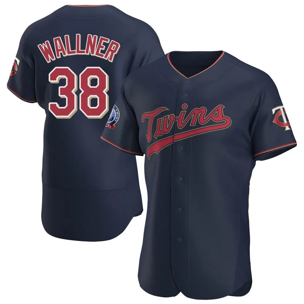 M.Twins #38 Matt Wallner Player Navy 60th Home Limited Elite Fdoa Stitched Jerseys