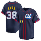 C.Guardians #38 Steven Kwan Player Navy American League All-Star Edition Limited Home Gdoa Stitched Jerseys