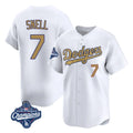LA.Dodgers #7 Blake Snell Player Gold Collection Limited World Series Meet Home Fdoa Stitched Jerseys