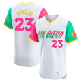 S.Diego Padres #23 Fernando Tatis Jr Player White City Connect Home Limited Elite Fdoa Stitched Jerseys