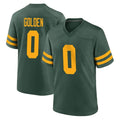 GB.Packers #0 Matthew Golden Player Green Alternate Home Game Gdoa Stitched Jerseys