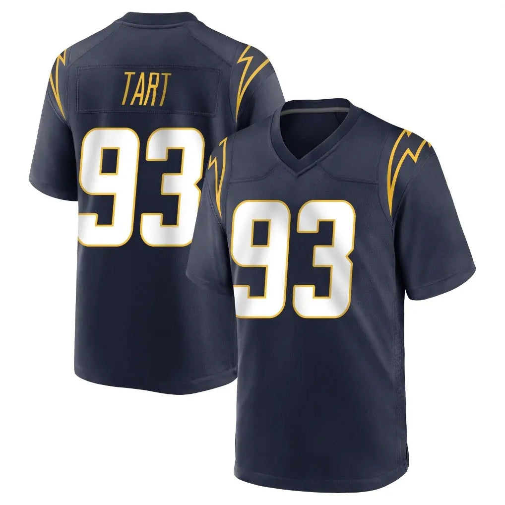 LA.Chargers #93 Teair Tart Player Navy Home Game Gdoa Stitched Jerseys