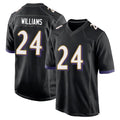 B.Ravens #24 Malaki Starks Player Black Home Game Gdoa Stitched Jerseys