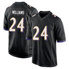 B.Ravens #24 Malaki Starks Player Black Home Game Gdoa Stitched Jerseys