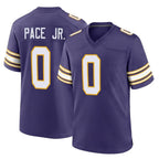M.Vikings #0 Ivan Pace Jr. Player Purple Classic Home Game Gdoa Stitched Jerseys