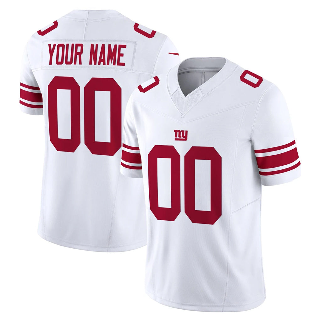 Custom NY.Giants White Limited Vapor F.U.S.E. Home Game Any Name & Numbers Gdoa Stitched Jerseys