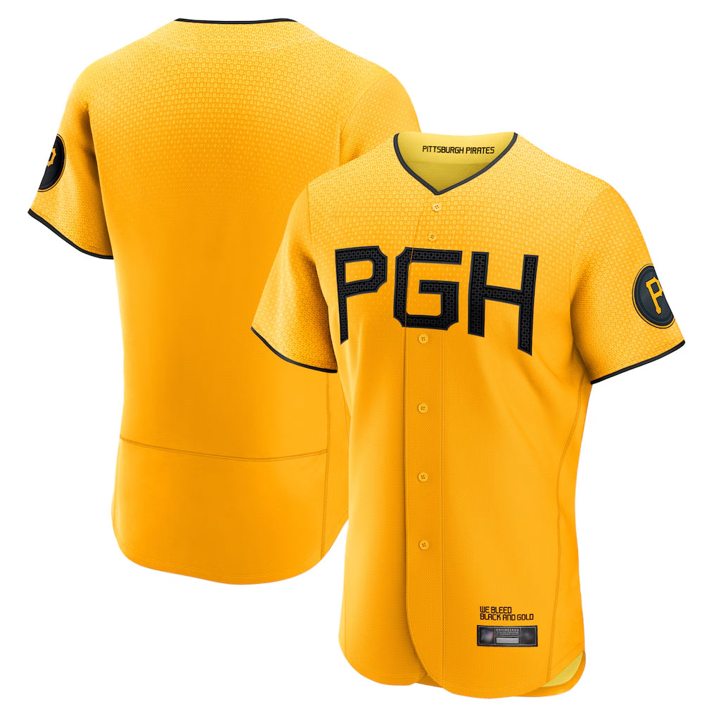 P.Pirates ## Pirates Blank Player Gold City Connect Home Limited Fdoa Stitched Jerseys
