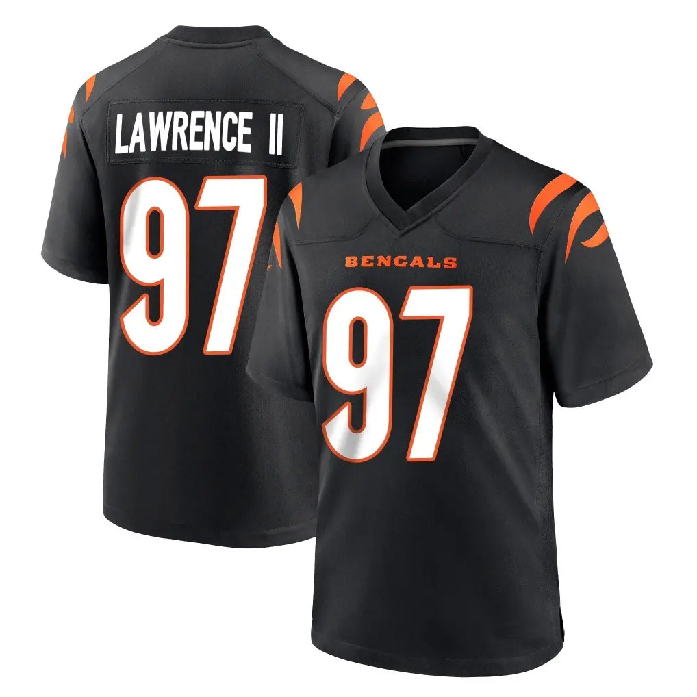 C.Bengals #97 Dexter Lawrence II Player Black Home Game Gdoa Stitched Jerseys