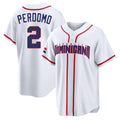 A.Diamondbacks #2 Geraldo Perdomo Player White 2026 World Classic Home Game Gdoa Stitched Jerseys