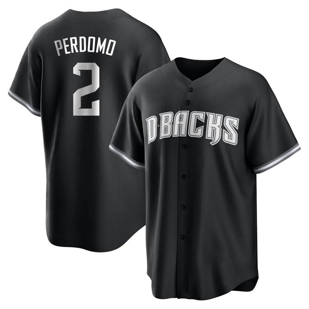 A.Diamondbacks #2 Geraldo Perdomo Player Black Game Home Gdoa Stitched Jerseys