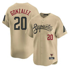 A.Diamondbacks #20 Luis Gonzalez Player Tan City Connect Limited Home Game Gdoa Stitched Jerseys