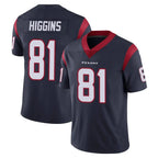 H.Texans #81 Jayden Higgins Player Navy Limited Vapor Untouchable Home Game Gdoa Stitched Jerseys