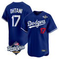 LA.Dodgers #17 Shohei Ohtani Player Royal World Series Limited Home Fdoa Stitched Jerseys
