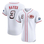 C.Reds #3 Ke'Bryan Hayes Player White Speedway Classic Limited Elite Home Gdoa Stitched Jerseys