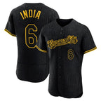 KC.Royals #6 Jonathan India Player Black Snake Skin City Limited Elite Gdoa Stitched Jerseys