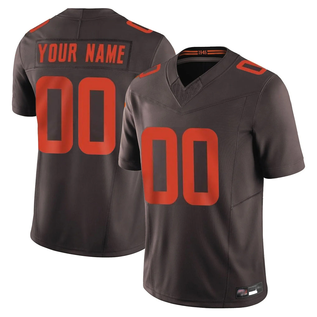 Custom C.Browns Brown Limited Vapor F.U.S.E. Alternate Game Any Name & Numbers Gdoa Stitched Jerseys