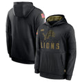 D.Lions ## Lions Blank Player Black Salute to Service Hoodies Limited Game Gdoa Stitched Jerseys