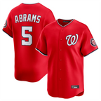 W.Nationals #5 CJ Abrams Player Red Limited Fdoa Stitched Jerseys