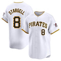 P.Pirates #8 Willie Stargell Player White Home Limited Fdoa Stitched Jerseys