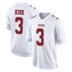 SF.49ers #3 Christian Kirk Player White Fashion Home Game Gdoa Stitched Jerseys