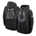 IN.Colts #10 Keenan Allen Player 2026 Black Logo Pullover Hoodies Limited Game Gdoa Stitched Jerseys